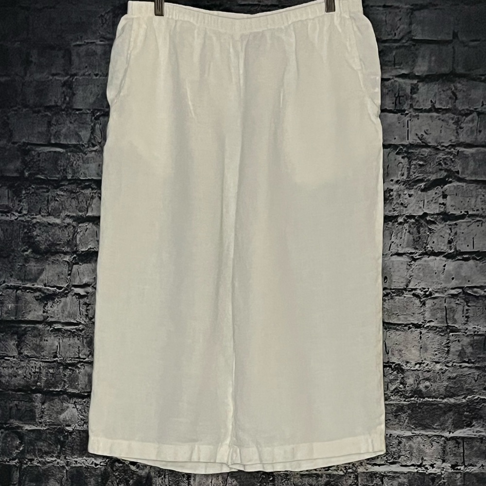 Flax Linen Capri Pants